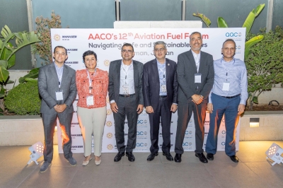 المناصير للزيوت والمحروقات الراعي الذهبي لمنتدى 12  لوقود الطيران الذي نظمه الاتحاد العربي للنقل الجوي (AACO)