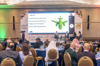 المناصير للزيوت والمحروقات الراعي الذهبي لمنتدى 12  لوقود الطيران الذي نظمه الاتحاد العربي للنقل الجوي (AACO)