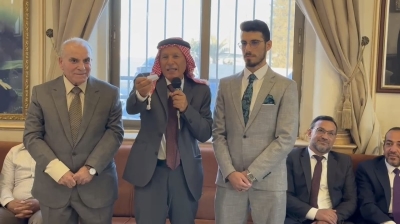 جاهة حسن نجل الصحفي محمد غنام وآل مالك من مصر .. العرموطي طلب وثامر الفايز اعطى