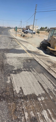 الدوريات الخارجية تنبه سالكي «الصحراوي» -  صور