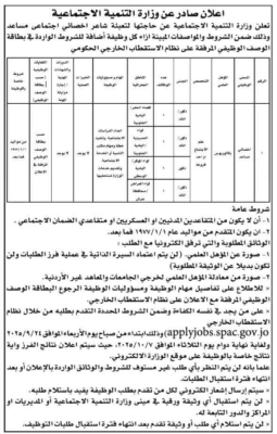 التنمية الأردنية تطلب بكالوريس علم اجتماع