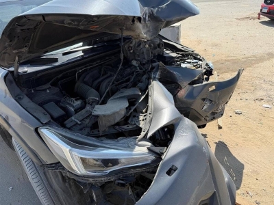 تفاصيل حادث احمد السقا - صور