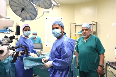 إطلاق المرحلة الثانية من مبادرة زراعة القوقعة للأطفال الفلسطينيين بدعم مركز الملك سلمان في مستشفى الاستقلال