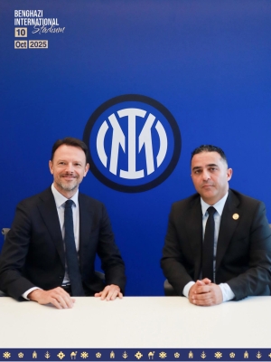 مدينة بنغازي على موعد مع “كأس الإعمار” ومواجهة كروية تاريخية بين الفريق الاول لنادي “إنتر ميلان”  و”أتلتيكو مدريد”