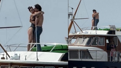 لحظات حميمية في عرض البحر.. لقطات مسربة تؤكد علاقة كاتي بيري وجاستن ترودو