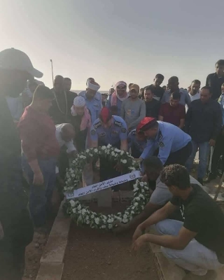 تشييع جثمان الشرطي خالد فيصل فهد الشخاتره - صور