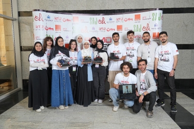 أربعة فرق من جامعة عمان العربية يبدعون في البطولة الوطنية لروبوتات السومو