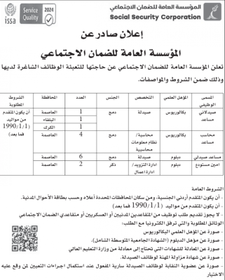 وظائف شاغرة ومدعوون لإجراء المقابلات (أسماء)