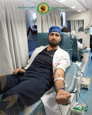 نجاح حملة التبرع بالدم في مستشفى الكندي