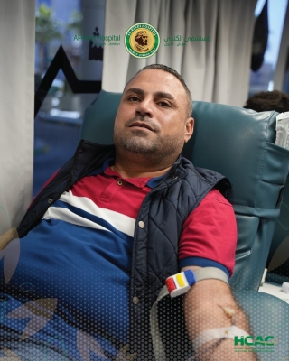 نجاح حملة التبرع بالدم في مستشفى الكندي