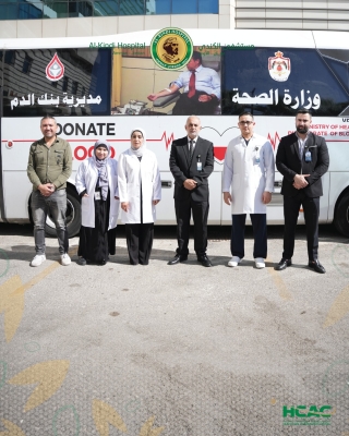 نجاح حملة التبرع بالدم في مستشفى الكندي