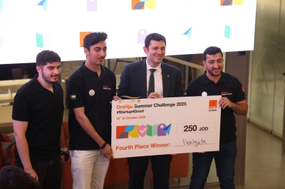 أورنج الأردن تختتم تحدي أورنج الصيفي 2025 بمشاريع شبابية مبتكرة - صور