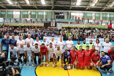 الفراية والمعايطة يكافحان المخدرات بكرة القدم - صور