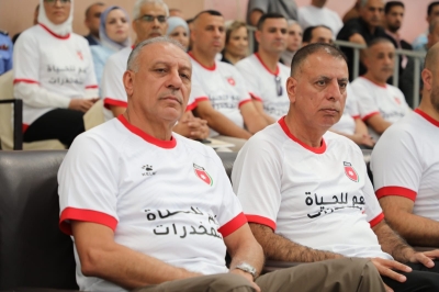 الفراية والمعايطة يكافحان المخدرات بكرة القدم - صور