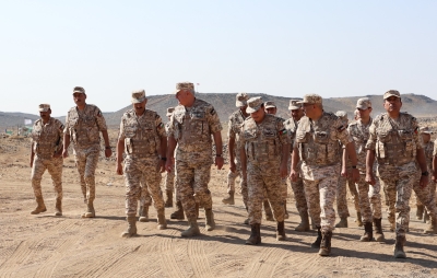 بالصور .. الحنيطي يتابع التمرين التعبوي (صهيل العاديات)