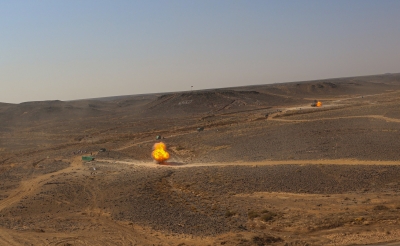 بالصور .. الحنيطي يتابع التمرين التعبوي (صهيل العاديات)