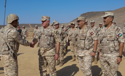 بالصور .. الحنيطي يتابع التمرين التعبوي (صهيل العاديات)