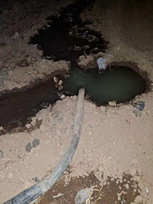 مواطن يوثّق استخدام مياه صرف صحي لري مزروعات – صور وفيديو