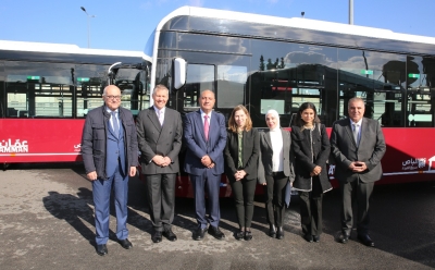 تشغيل تجريبي لمسار الحافلات الكهربائية ضمن الباص السريع