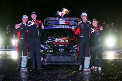 فريق تويوتا جازو للسباقات يحقق فوزًا مذهلًا ويحتل المراكز الثلاثة  الأولى في رالي اليابان