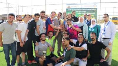 فريق طلبة كلية صيدلة عمان العربية يُتوج ببطولة كرة القدم على مستوى كليات الجامعة