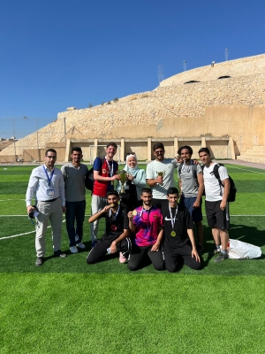 فريق طلبة كلية صيدلة عمان العربية يُتوج ببطولة كرة القدم على مستوى كليات الجامعة