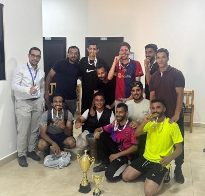 فريق طلبة كلية صيدلة عمان العربية يُتوج ببطولة كرة القدم على مستوى كليات الجامعة