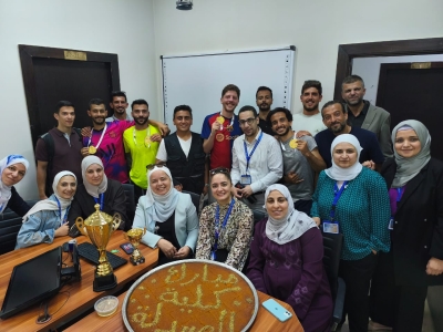 فريق طلبة كلية صيدلة عمان العربية يُتوج ببطولة كرة القدم على مستوى كليات الجامعة