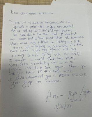 الأردن: أمانة أهل البترا تلمع كالذهب... سائحة تستعيد مفقوداتها وتوجه رسالة