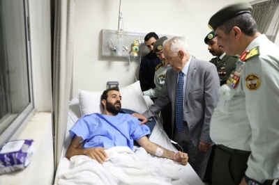 العيسوي يطمئن على صحة مصابي المداهمة الأمنيّة بالرمثا