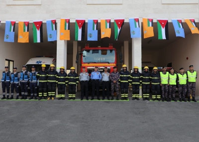 المعايطة يفتتح مركز دفاع مدني وادي صقرة