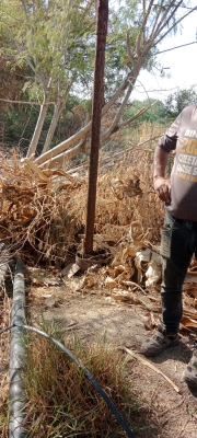 حملة لإغلاق 11 بئرا مخالفة وضبط خطوط سحب قرب سد الكفرين - صور