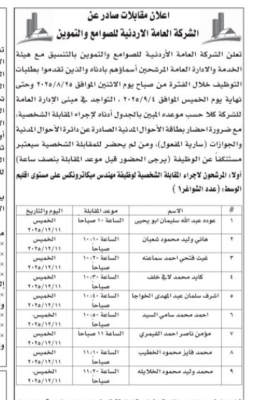 الأردن..  وظائف شاغرة ومدعوون للتعيين (أسماء)