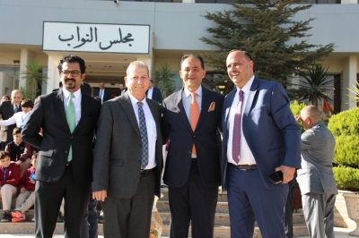رئيس مجلس النواب يستقبل رئيس مجلس أمناء ورئيس جامعة عمّان العربية