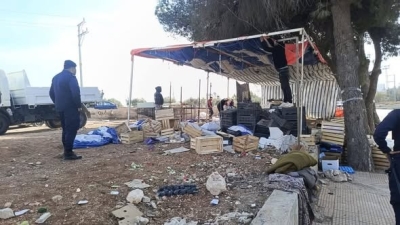 حملة لازالة الاعتداءات على مثلث سما الروسان