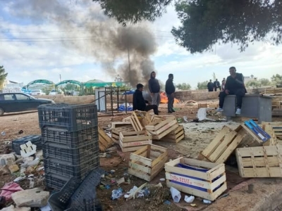 حملة لازالة الاعتداءات على مثلث سما الروسان