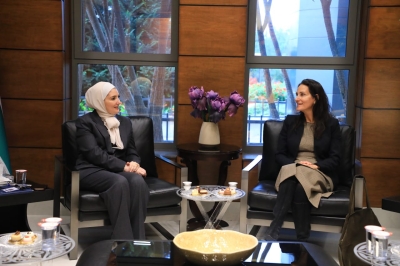 النائب ناصر الدين تستقبل السفيرة السويسرية إميليا جورجيفا وتبحثان ملفات التعاون المشترك