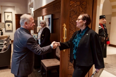 الملك يستقبل وزيرة الخارجية السويدية