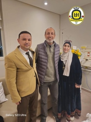 جماهير الحسين إربد في الإمارات تطمئن على أدهم القرشي