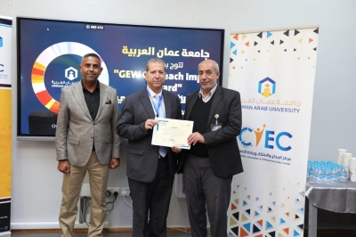 جامعة عمان العربية تكرم المشاركين في فعاليات اسبوع الريادة العالمي 2025