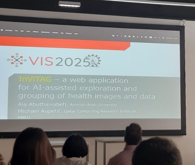 تكنولوجيا المعلومات في (عمان العربية) تشارك في أعمال المؤتمر العلمي الدولي IEEE VIS 2025  في النمسا