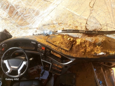 تفاصيل حادث سير لباص معتمرين أردنيين في السعودية - صور