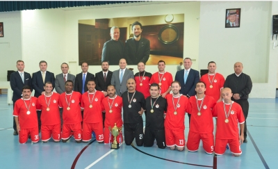 جامعة البترا تنظم مباراة ودية مع فريق الديوان الملكي الهاشمي