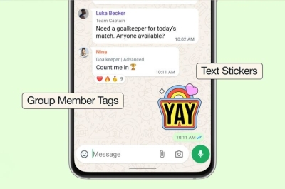 من الممكن الآن تحويل الكلمات أو العبارات المكتوبة مباشرة إلى ملصقات 