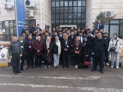 طلبة كلية علوم الطيران في جامعة عمان العربية يزورون أكاديمية الشرق الأوسط للطيران