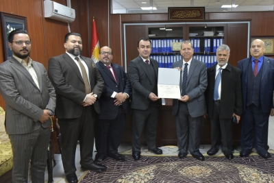 جامعة عمان العربية توقّع اتفاقية تعاون مع جامعة بيان في العراق