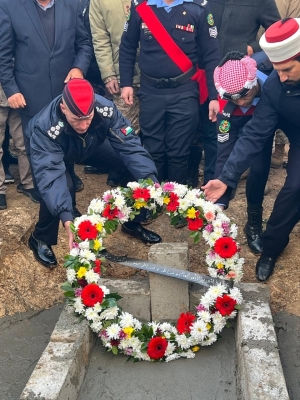 تشييع جثمان اللواء المتقاعد إبراهيم الصرايرة ‏