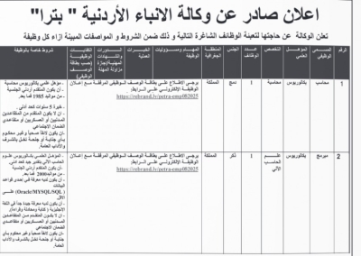 إعلانات حكومية عن شواغر ووظائف مفقودة - تفاصيل