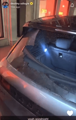 هجوم ليلي وسرقة وتكسير زجاج سيارة فاخرة لمدافع توتنهام - صورة