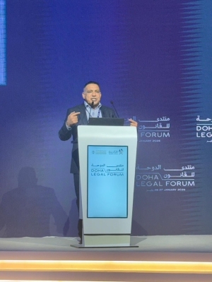 الطراونة يمثل الأردن في ملتقى الدوحة للقانون ويعرض أبرز تحديات عقود الشراكة بين القطاعين العام والخاص